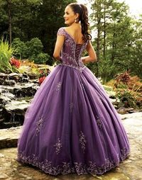 purple ballgown!